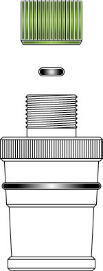 ADAPTERS, PTFE, THERMOCOUPLE