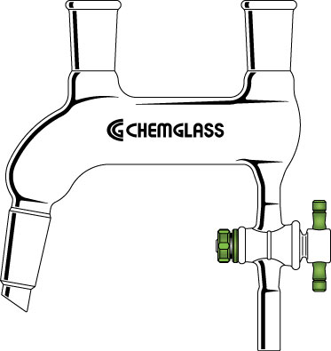 ADAPTERS, DISTILLING, PROCESS REACTORS, ANGLED