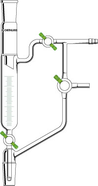 DISTILLING RECEIVERS, GRADUATED, VACUUM