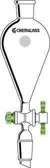 FUNNELS, SQUIBB, SEPARATORY, PTFE STOPCOCKS