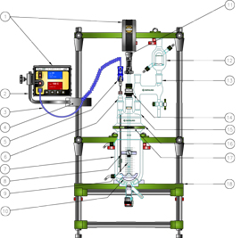 KITS, BENCHTOP REACTORS, JACKETED, 1L