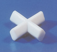 STIR BARS, MAGNETIC, PTFE, "X" SHAPED