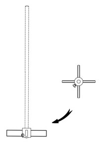 AGITATORS, PTFE, 10MM, FOUR-BLADES