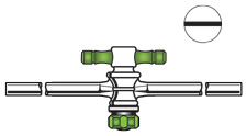 STOPCOCKS, STRAIGHT BORE, MICRO, PTFE PLUGS