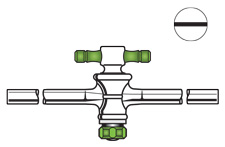 STOPCOCKS, STRAIGHT BORE, 1-ARM CAPILLARY, PTFE PLUGS