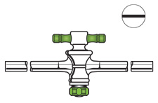 STOPCOCKS, STRAIGHT BORE, CAPILLARY ARMS, PTFE PLUGS