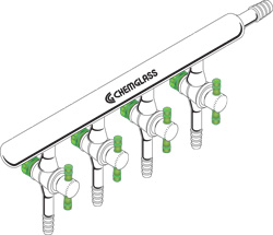 VACUUM MANIFOLDS, PTFE STOPCOCKS