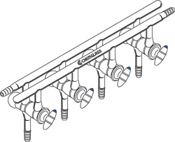 VACUUM MANIFOLDS, INERT GAS, GLASS STOPCOCKS