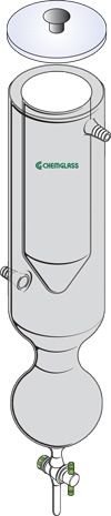 VACUUM TRAPS, SOLVENT VAPOR, PLASTIC COATED, PTFE STOPCOCKS