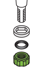 REPLACEMENT COMPONENETS FOR 1:5 TAPER PTFE PLUGS