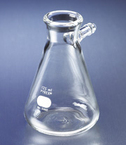 FLASKS, FILTERING, MICRO, TUBULATION, PYREX