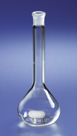 FLASKS, VOLUMETRIC, CLASS A, POLETHYLENE STOPPERS, PYREX®