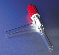 STOPCOCKS, ROTAFLO®, PTFE, HIGH PERFORMANCE PLUGS, TWO-WAY, 90° ANGLE, PLAIN BORE, PYREX® BODY