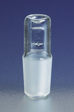 STOPPERS, COBINATION REAGENT BOTTLES/GROUND JOINTS, HOLLOW, PYREX®