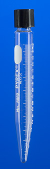 TUBES, CENTRIFUGE, CONICAL, HEAVY DUTY, SCREW CAP, GRADUATED, PYREX®