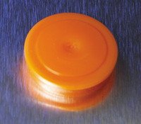 SNAP CAPS, POLYETHYLENE, ORANGE, CORNING®