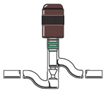 VALVES, CHEM-VAC™, CHEM-CAP®, HIGH VACUUM, 180°