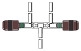 VALVES, CHEM-VAC™, CHEM-CAP®, HIGH VACUUM, THREE WAY