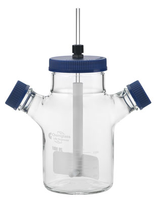 CLS-1430-F SPINNER FLASKS, FLAT BOTTOM, BIOPROCESS, COMPLETE