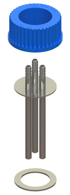 CLS-1437-A ADDITION DIP TUBE ASSEMBLIES, 3-PORT, SST, WITH HOSE BARBS