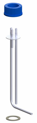 CLS-1437-F SPARGER ASSEMBLIES, 3-PORT, SST, WITH HOSE BARBS AND FRIT