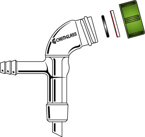 ADAPTERS, VACUUM DISTILLATION, 105°, MINUM-WARE®