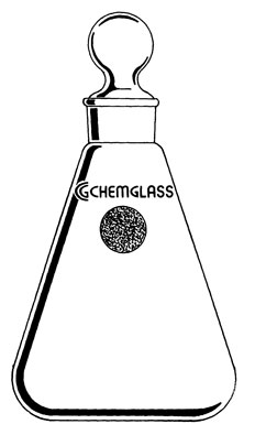 FLASKS, ERLENMEYER, STOPPER TOPS