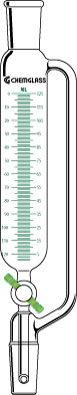 FUNNELS, ADDITION, GRADUATED, PTFE STOPCOCKS