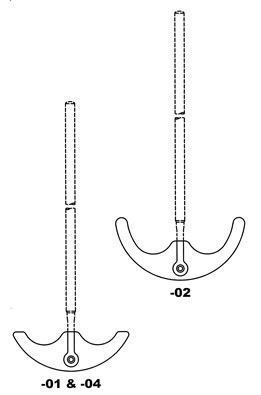 AGITATOR, PTFE, ANCHOR STYLE