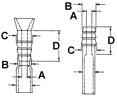 GLASSBLOWERS HOSE CONNECTIONS, MICRO